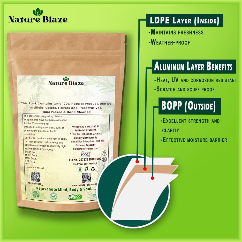 Nature Blaze Arjuna Powder | Terminalia Arjuna | Finely Ground Botanical Powder | No Additives, Preservatives, or Fillers | Traditional Ingredient | 100Gm / 3.5 Ounce