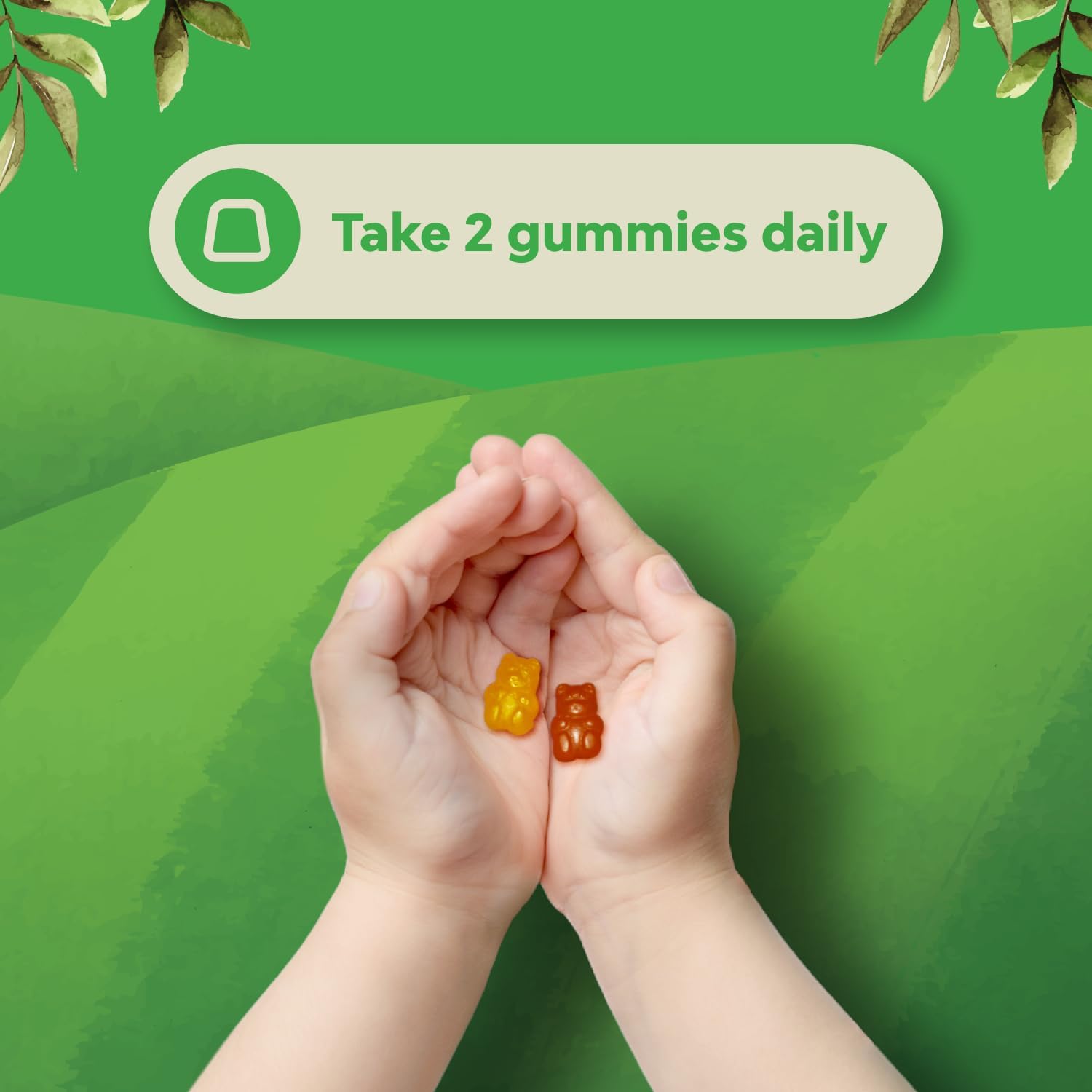 Plant Based Kids Multivitamin Gummies - Multivitamin for Kids Immunity Support Gummies with Vitamins A C D3 E B and Zinc Gelatin and Gluten Free Non-GMO Vitamins Gummy Formula 120ct
