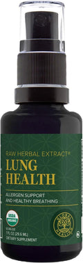 Global Healing Organic Lung Health Supplement - Herbal Nasal Decongestant Spray for Lung Cleanse, Respiratory Support and Mucus Relief To Breath Easy - Normal Nose Allergy and Sinus Defense - 1 Fl Oz