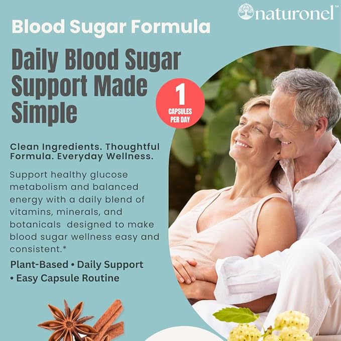 Blood Sugar Formula (3 Pack) Metabolic Support with Cinnamon, Banaba, Bitter Melon, Guggul, Licorice, Gymnema, Juniper, Alpha Lipoic Acid & Chromium | Made in USA, GMP Certified
