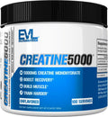 Evlution Nutrition Creatine 5000 - Supports Faster Recovery, Lean Muscle Growth & Performance - Pre & Post Workout Powder - 5000mg Pure Creatine Monohydrate Per Serving - 100 Servings - Unflavored