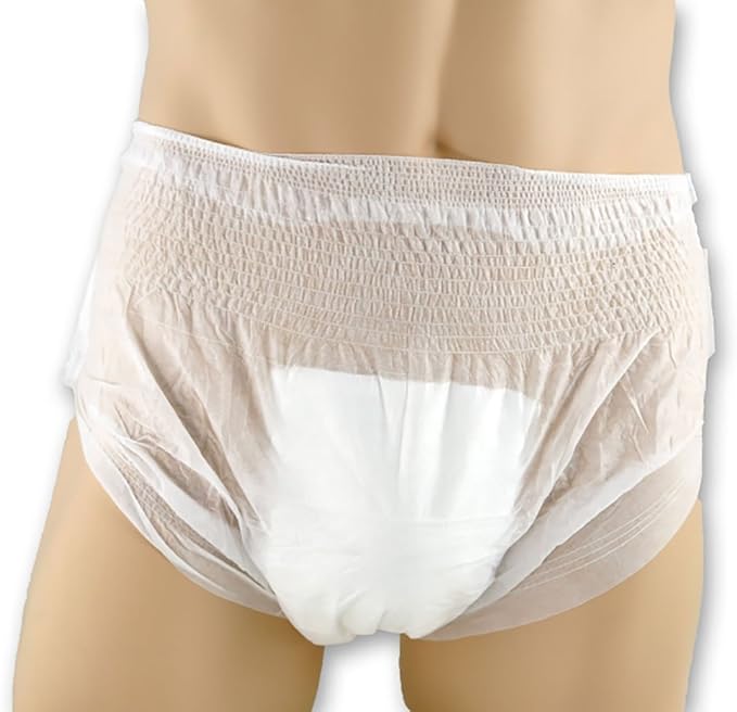 Unique Wellness-Absorbent Underwear (Pull-Ups) Size XX-Large (60"–80" Waist) 10 Count, Made in USA