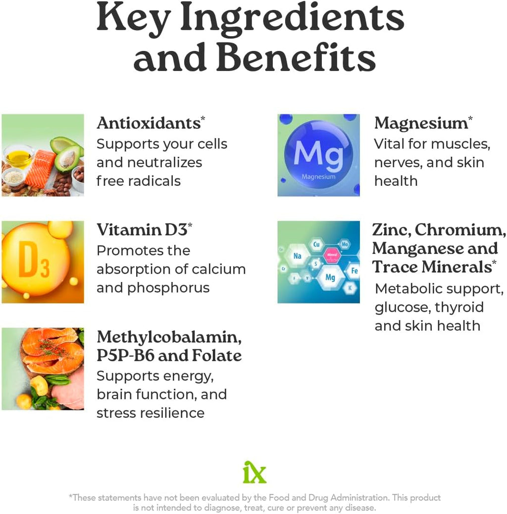 Isotonix® Multivitamin Without Iron – Complete Daily Supplement for Energy, Immune Support, Skin, and Bone Health – 90 Servings – Isotonic Drinkable Formula