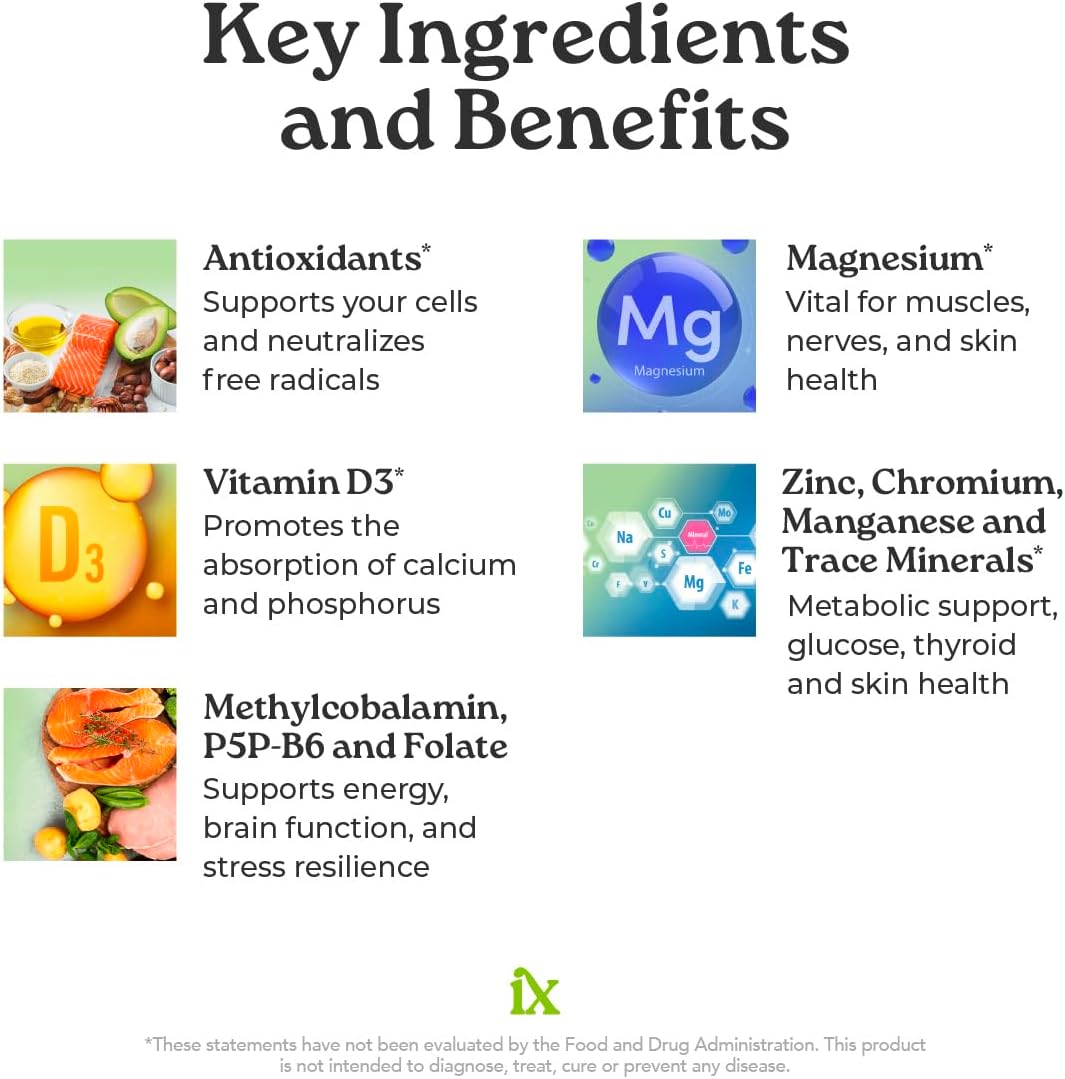 Isotonix® Multivitamin Without Iron – Complete Daily Supplement for Energy, Immune Support, Skin, and Bone Health – 90 Servings – Isotonic Drinkable Formula