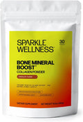 Sparkle Wellness Bone Mineral Boost (Chocolate) [30 Serves] | Collagen Powder Supplement | FORTIBONE Bioactive Collagen Peptides and Buffered Vitamin C Nutra C | Bone Supplements