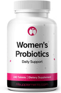 Probiotics for Women Supplement Supports Vaginal & Digestive Health 240 Tablets 3 Billion CFU (240, Women's Probiotics)