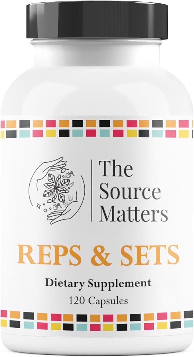 Reps & Sets Dietary Supplement | Full-Spectrum Enzyme Blend for Post Exercise to Support Circulatory Function, Physical Activity Recovery, Balanced Immune Response (120 Capsules)