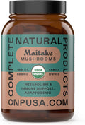 Complete Natural Products Organic Maitake Mushroom Capsules - 100ct, Immune Strength, Vegan, Non-GMO, Gluten Free