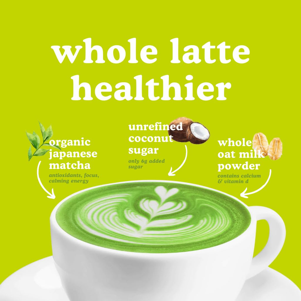SENCHA NATURALS Oat Milk Vegan Matcha Latte 8.5 oz (Blueberry)