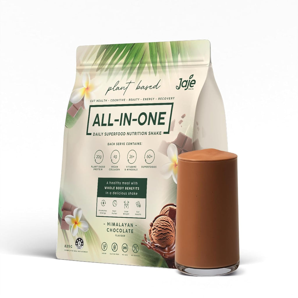 ALL-IN-ONE Superfood Shake | 60+ Superfoods - 20g Protein - 13g Fibre - Probiotics - Vegan Collagen & Digestive Enzymes | Superfood Meal Replacement Protein Shake | 825g | 15 serves