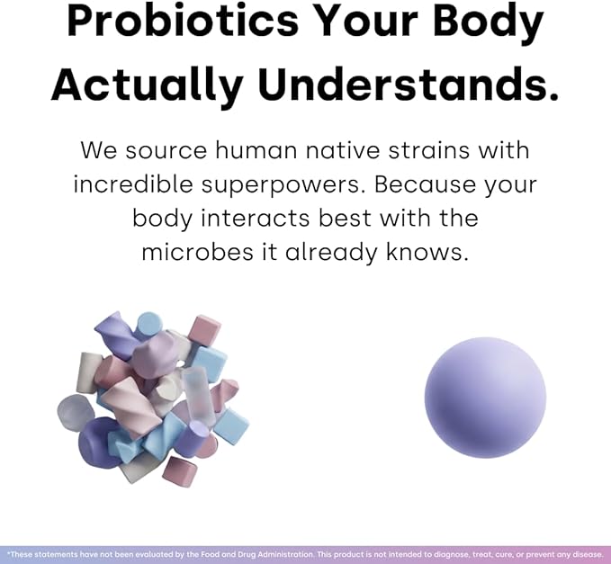 Human Strain Bifidobacterium Adolescentis Probiotic | Fewer Urgent Bowel Movements, Reduced Bloating/Gas, & Digestion Support | Clinically Studied Synbiotic | 30ct (30 Day Supply)