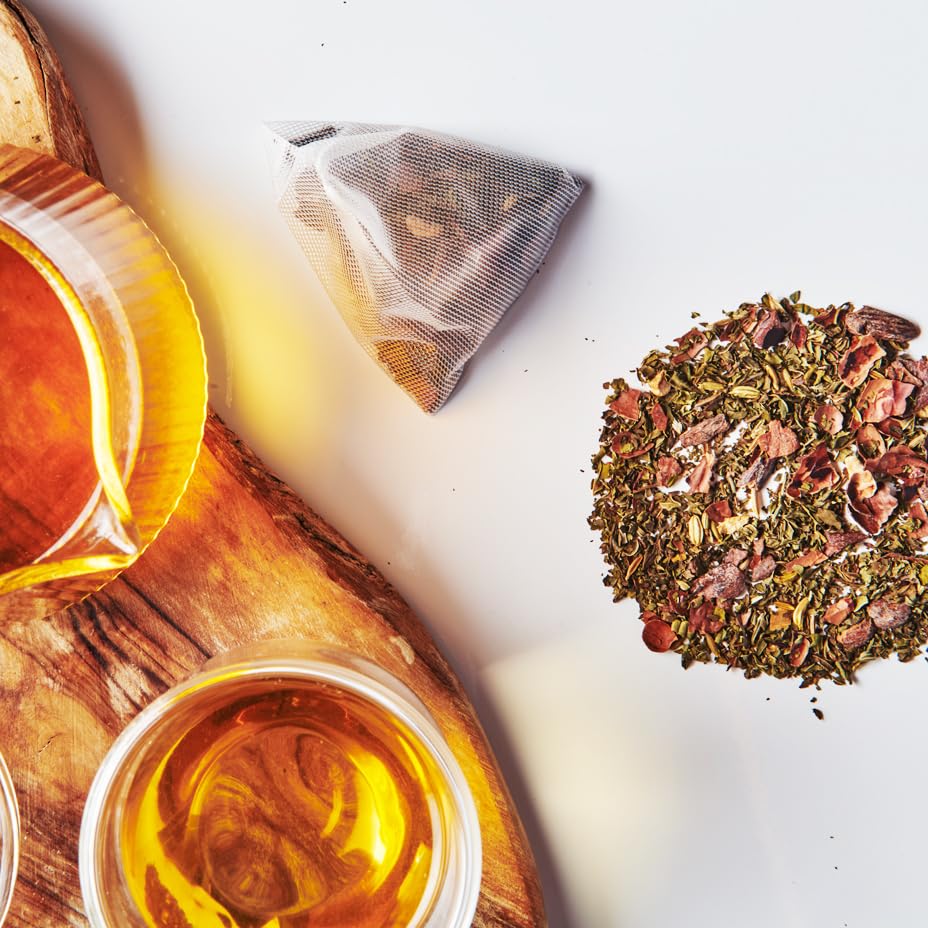 Grace Farms SETTLE Wellness Organic Tea Blend (50 Sachet Pouch) | Peppermint Cacao | Relaxing and Digestive Support | Fairtrade and Kosher | Filled With Antioxidants and Stress-Relieving Herbs | Gives Back 100% of Profits
