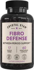 Crystal Star Fibro Defense, 60 Capsules, Black Cohosh, Breast & Uterine Health Between Periods, Gluten Free, Non-GMO