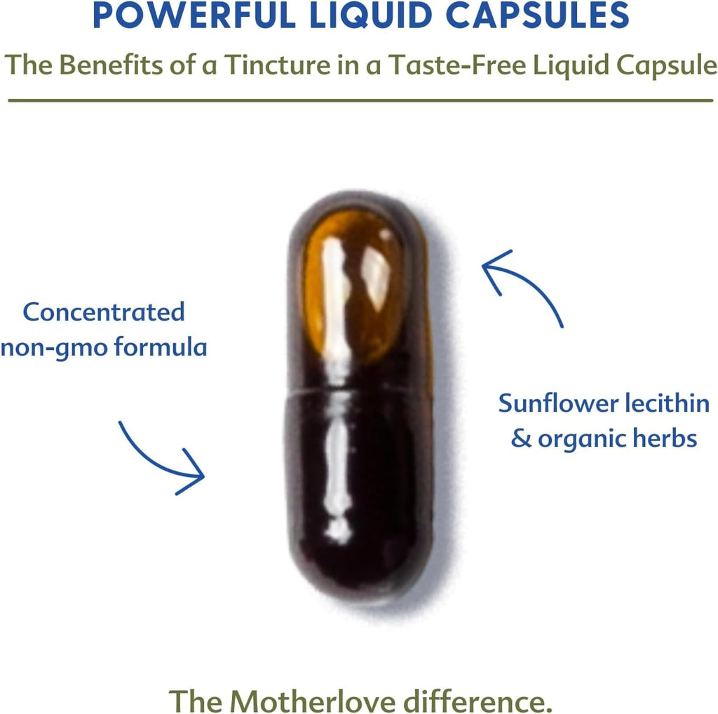 Motherlove More Milk Plus (60 Liquid caps 2 Pack) Fenugreek-Based Lactation Supplement to Support Breast Milk Supply—Non-GMO, Organic Herbs, Vegan, Kosher