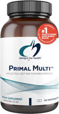 Designs for Health Primal Multi - Paleo-Friendly Multivitamin Supplement with Folate, Tocotrienols, Lutein + Broccoli Seed, Immune Support Vitamins D (2000 IU), C + Zinc (120 Capsules)