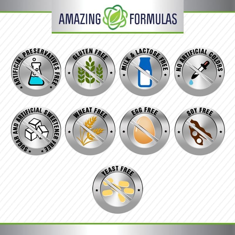 Amazing Formulas Chromium Picolinate | 1000 Mcg Tablets Supplement | Non-GMO | Gluten Free | Made in USA (2 Pack, 120 Count)