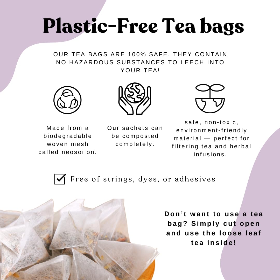 AutoimmuniTea – AIP Stress Relief, Bedtime Blend for Restful Sleep, Calming Tea for Stress, Lavender, Tulsi, Passion Flower Organic Blend - 15 Tea Bags (30 Cups)