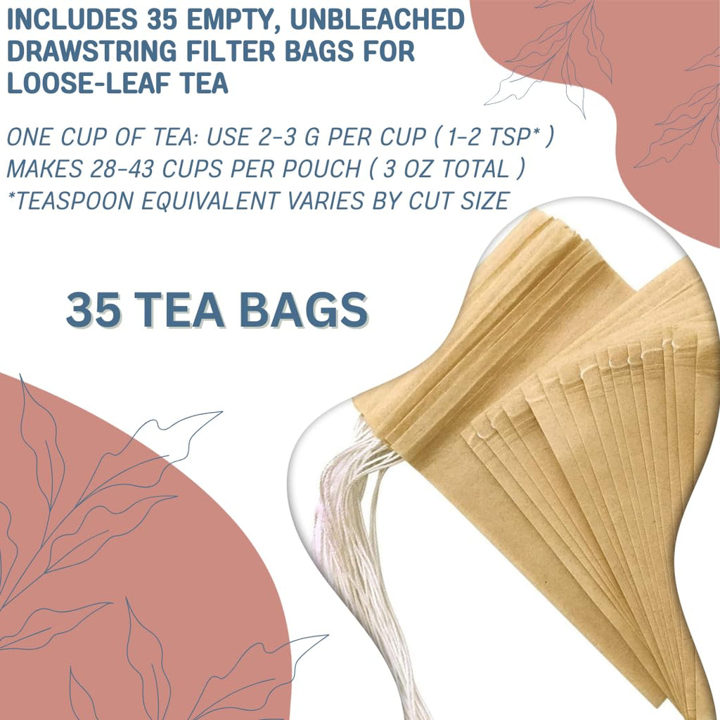 Leaky Gut & Thyroid Balance Herbal Tea – Caffeine-Free Herbal Blend | Supports Digestive, Immune & Thyroid Function | Paleo Friendly | 35 Tea Bags (3 oz)