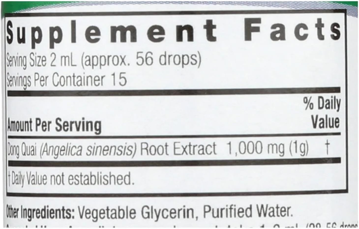 Nature's Answer Dong Quai Womens Support Supplement - Female Hormonal Support, Female Wellness Supplement, Liquid Extract, Alcohol Free, Gluten Free, Kosher - 1 oz