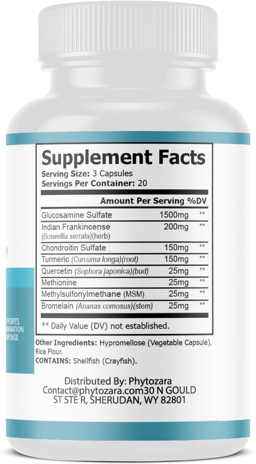 Rejuva Joint Maximum Strength Joint Support Supplement, 60 Capsules, Vitamins and Minerals (3)