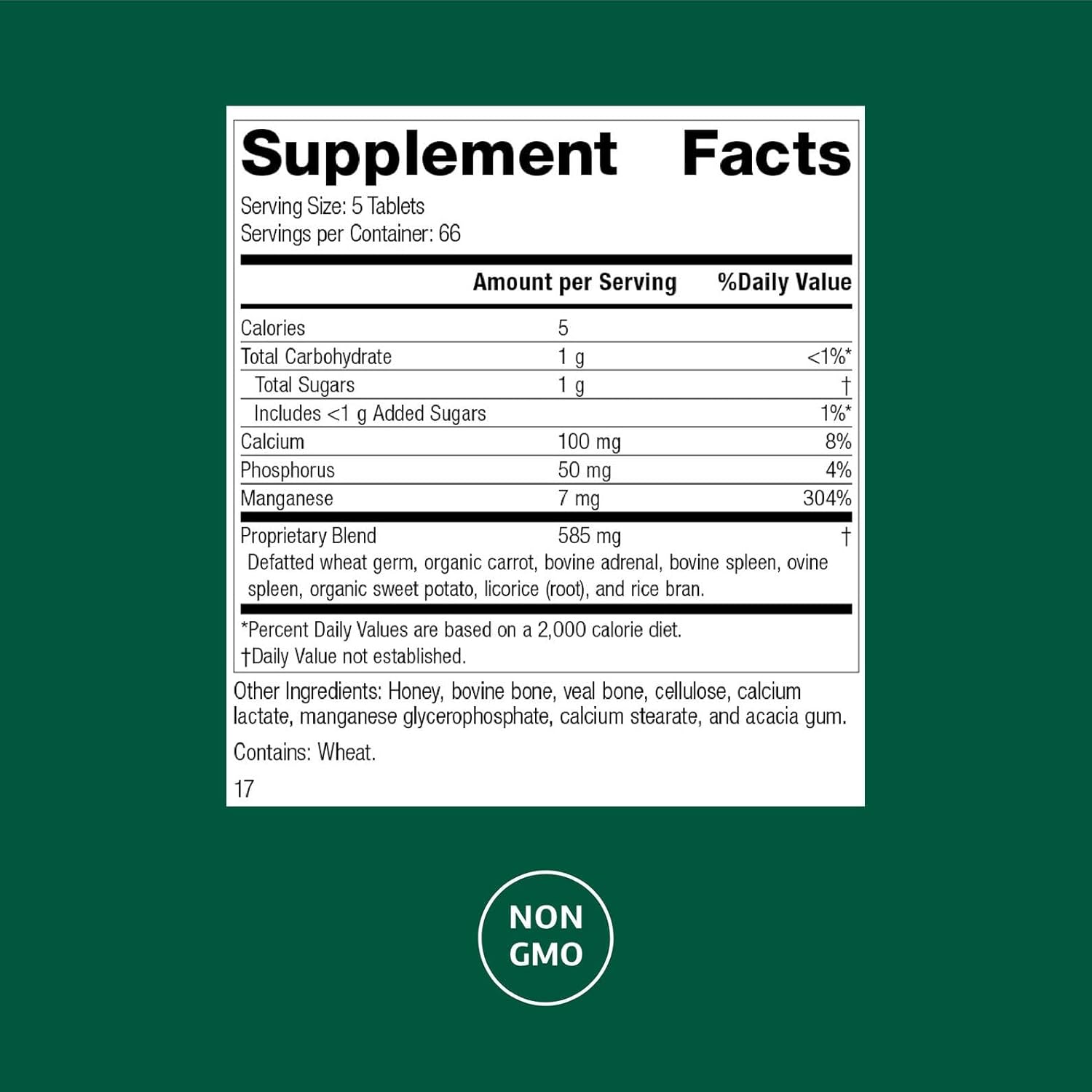 Standard Process Inc. Bio-Dent - Whole Food Supplement for Skin, Muscle, and Bone Health - Calcium, Licorice Root, Manganese, Phosphorus - 330 Tablets