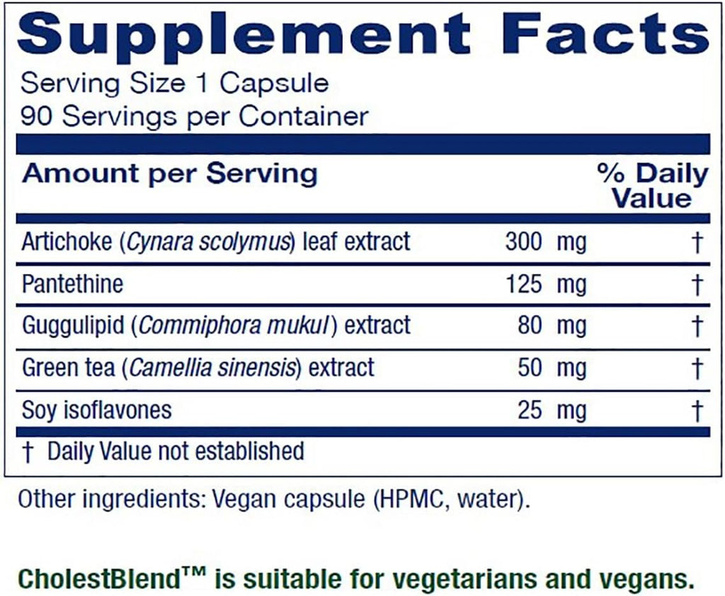 Vitanica Cholestblend, Cholesterol Support, Vegan, 90 Capsules