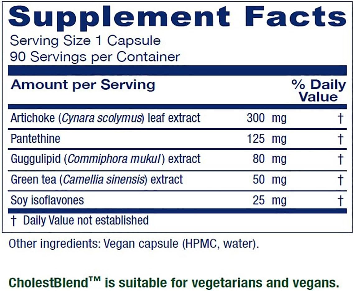 Vitanica Cholestblend, Cholesterol Support, Vegan, 90 Capsules