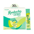 TEAZEN Green Mandarin Lime Kombucha Tea, Hydration Drink Mix, Sugar Free, Live Probiotics & Prebiotics, 30 Sticks, 5.29oz