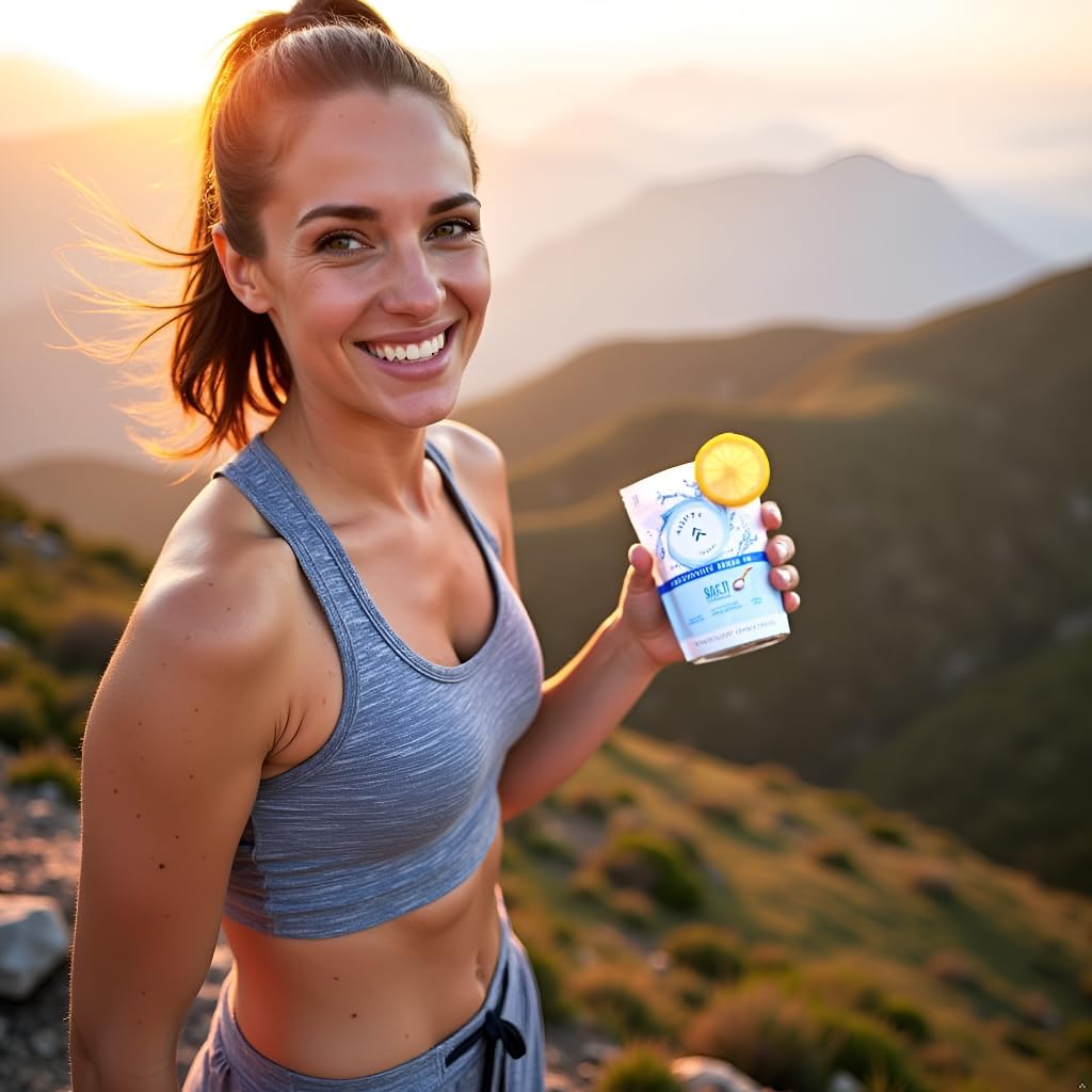 Electrolyte Drink Mix Salti – Unflavored Hydration Powder with 1000mg Sodium, Potassium, Magnesium, Zinc & B Vitamins – 30 Sticks