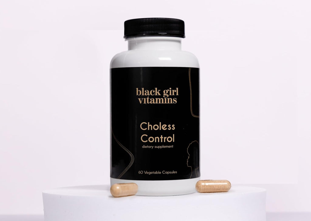 Black Girl Vitamins Choless – Cholesterol & Heart Health Support Supplement with CoQ10, Niacin, & Antioxidants – Cardiovascular Support – 60 Vegan Capsules
