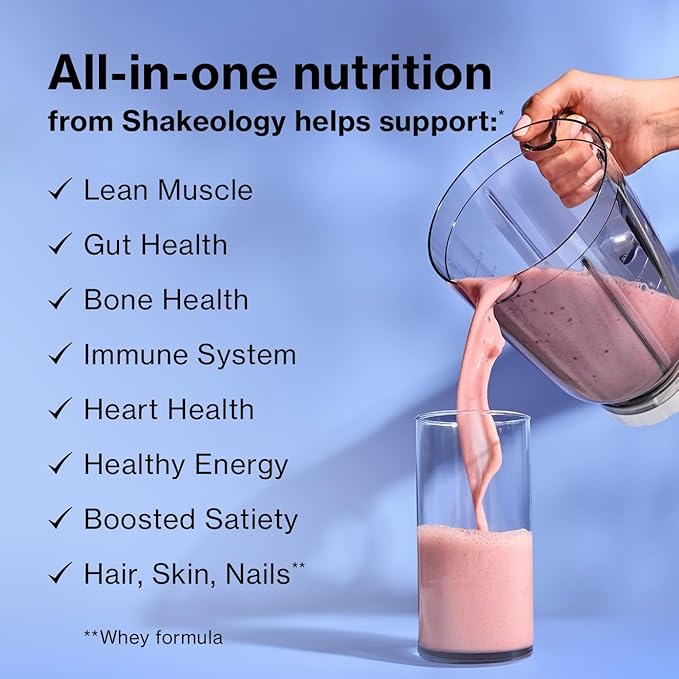 BODi Shakeology 0g Added Sugar Plant Based Protein Powder Blend, Gluten-Free Shake with Vitamins and Minerals – Helps Support Healthy Weight Loss, Lean Muscle, Cookies and Creamy- 14 Servings