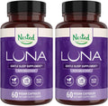 Nested Naturals Luna Sleep Aid - Non-Habit Forming Natural Sleeping Pills for Adults with Naturally Sourced Ingredients - Valerian Root, Melatonin, Chamomile, Lemon Balm, and More - 120 Vegan Capsules