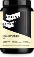 Collagen Peptides Protein Powder, Vanilla - Supports Healthy Hair, Skin, Bones and Joints for Men and Women - Easy-to-Mix Type 1 & 3 Hydrolyzed Collagen from Grass-Fed Beef, 2 Pound
