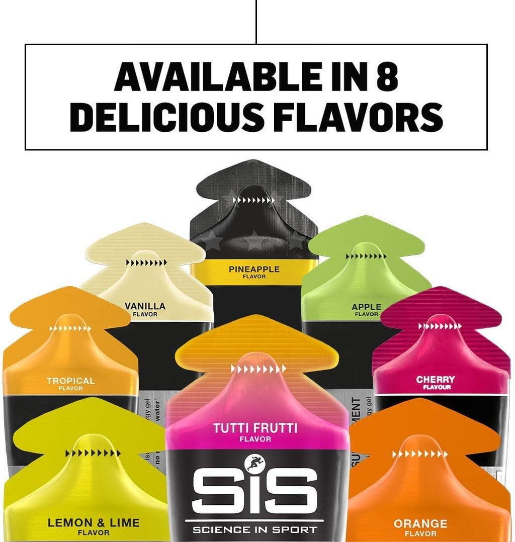 SCIENCE IN SPORT Isotonic Energy Gels, 22g Fast Acting Carbohydrates, Performance & Endurance Sport Nutrition for Athletes, Energy Gels for Running, Cycling, Triathlon, Pineapple - 2 oz - 30 Pack
