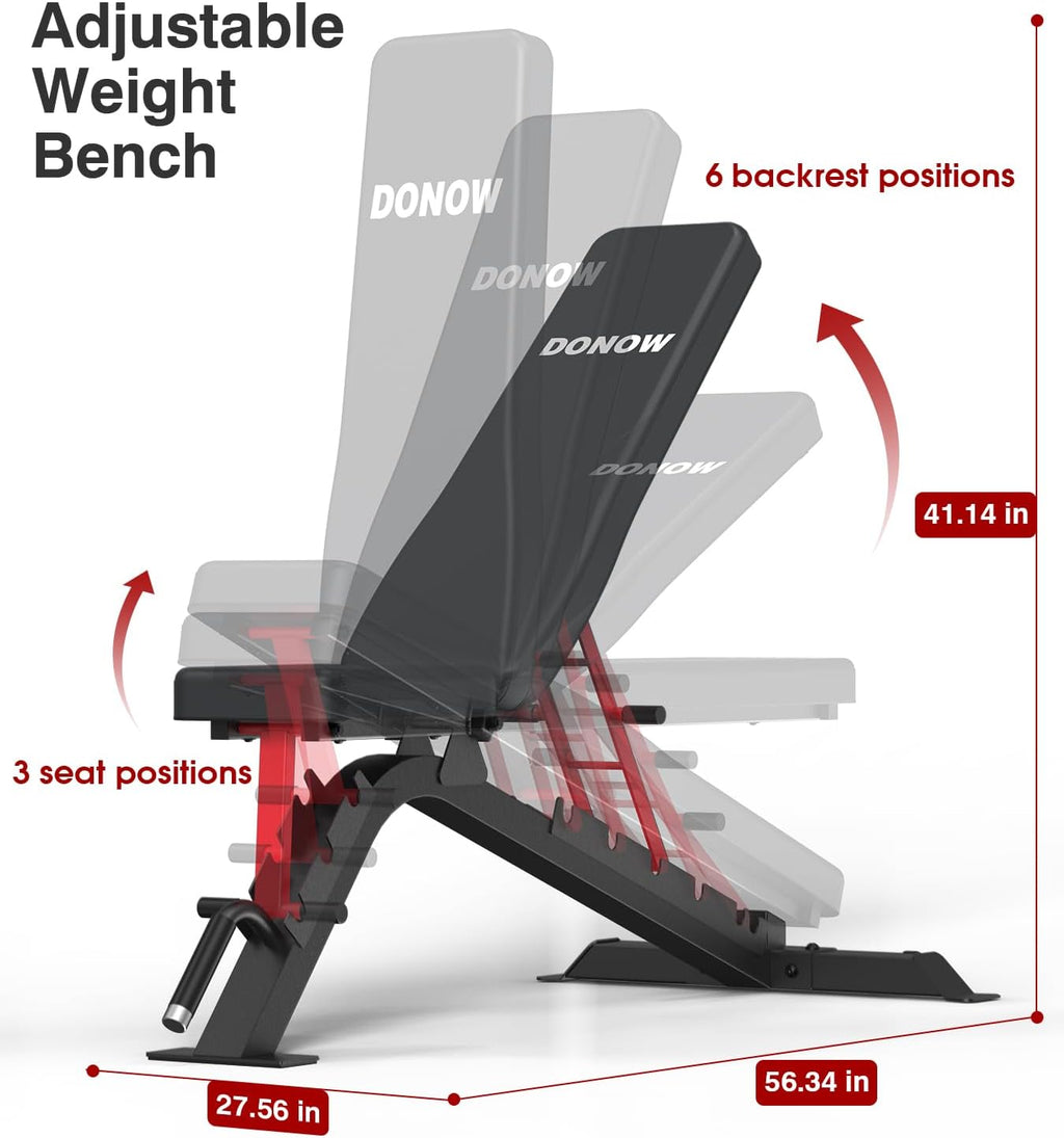 DONOW Smith Machine with Weight Stacks Power Cage Squat Rack Dual Cable Crossover Machine Home Gym Systems Station LAT Pull Down