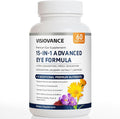 VisioVance 15 in 1 Advanced Eye Formula, Neurobella Eye Supplement with Lutein, Zinc, Luteolin, Zeaxanthin & Bilberry Extract, 60 Capsules (1)
