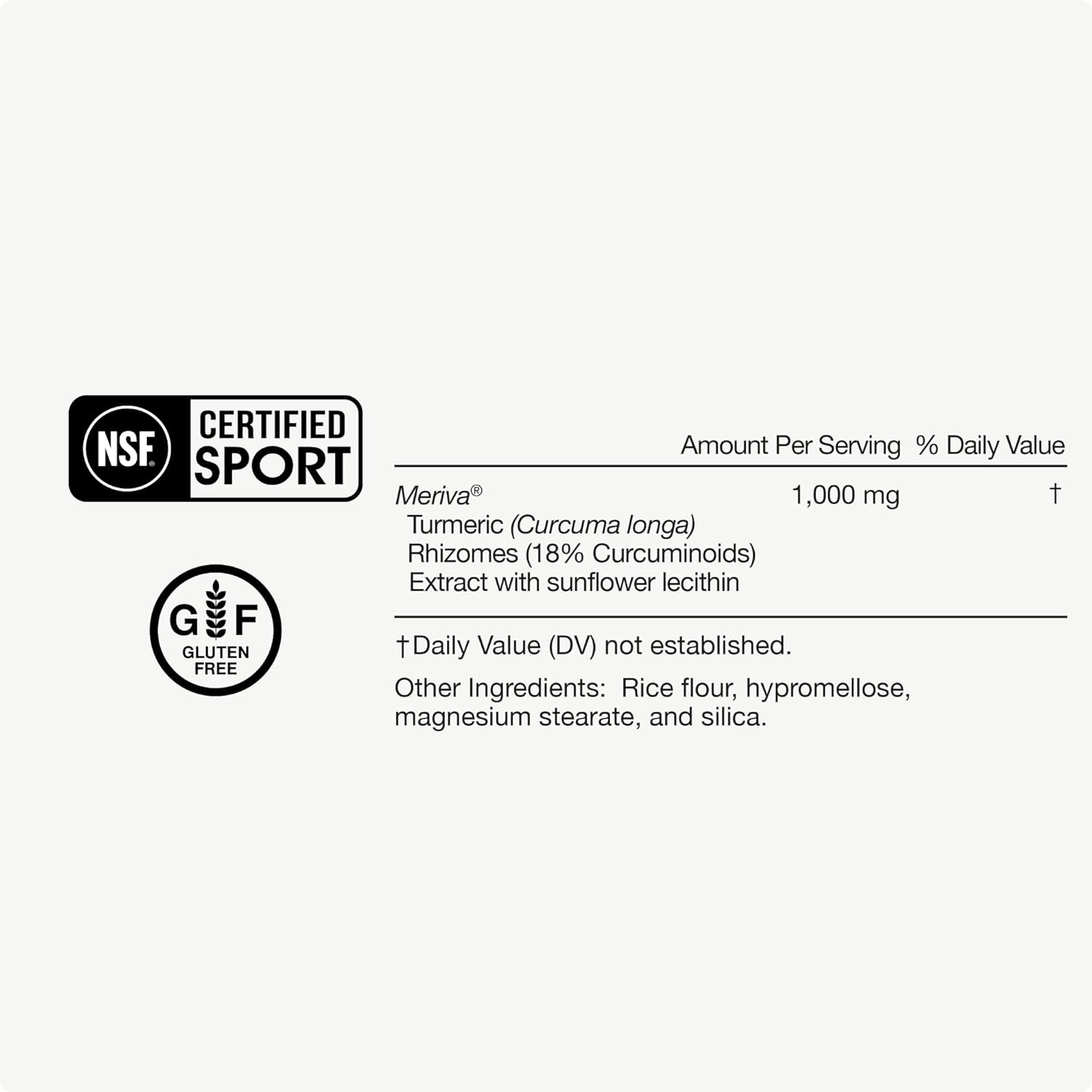 Momentous Turmeric Supplement 1,000 mg - Natural Antioxidant Turmeric Curcumin for Foundational Health - NSF Certified for Sport - Gluten-Free - 30 Servings - 60 Capsules