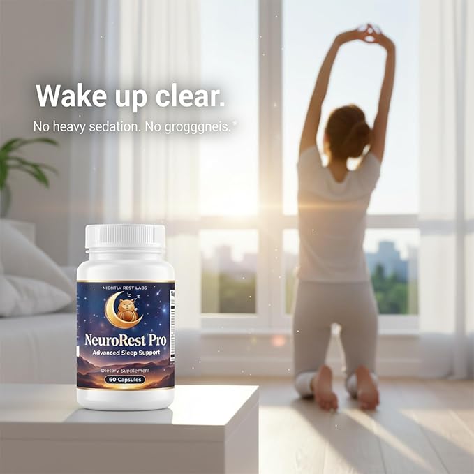Nightly Rest Labs Sleep Support Supplement with Melatonin 10mg, L-Theanine, Magnesium & Ashwagandha – Nighttime Relaxation Formula – Non-Habit Forming – 60 Vegetarian Capsules (1pc)