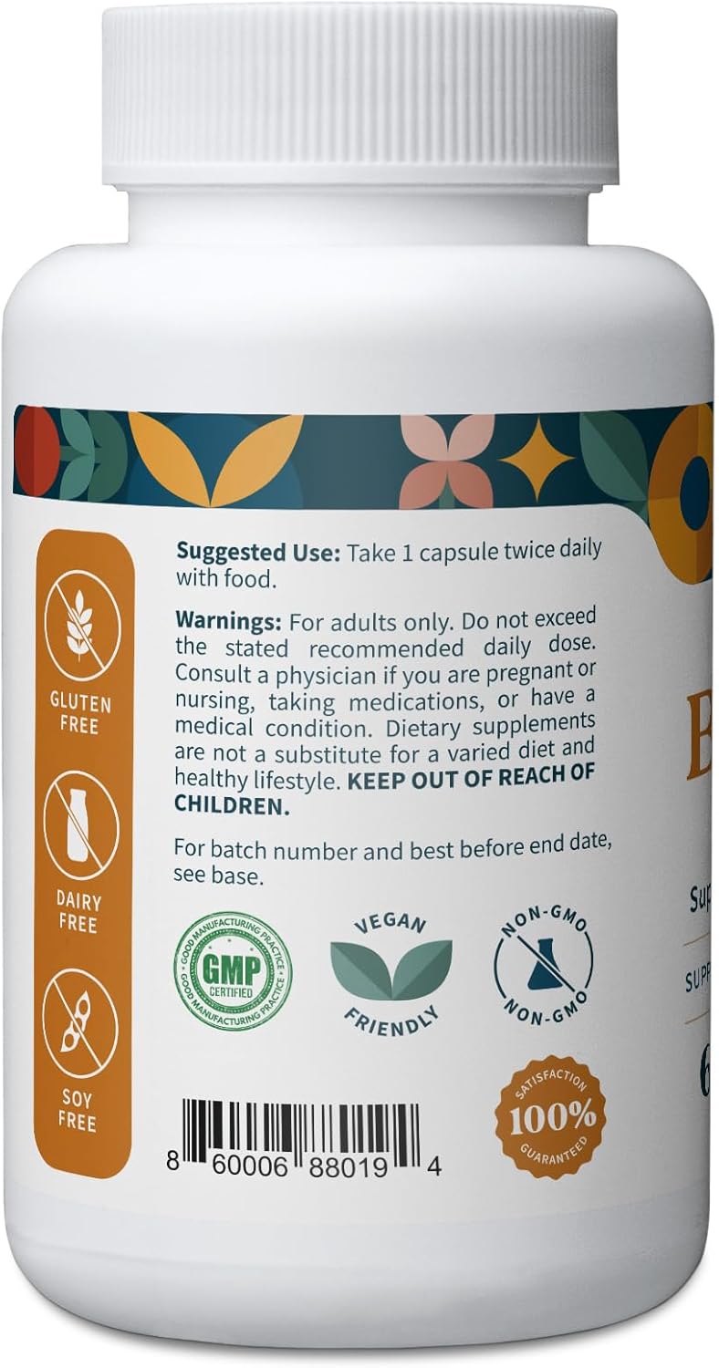 Pattern Wellness Berberine Supplement with Organic Ceylon Cinnamon – Antioxidant & Metabolic Support – Whole Body Wellness – Non-GMO – 180 Vegan Capsules