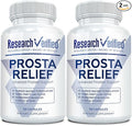 Research Verified® Prosta Relief - Saw Palmetto and Bioperine® - Prostate Health; Bladder & Urinary Health, Drive and Performance; Pure Natural, 90 Capsules (Pack of 2)
