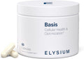 ELYSIUM Basis NAD Plus Supplement 30 Servings - with Nicotinamide Riboside 250mg and Pterostilbene 50mg - Healthy Aging Supplement & Cellular Energy