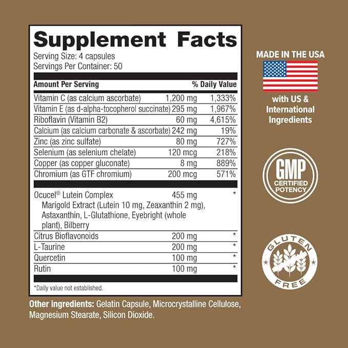 Hi-Health, Premier Formula for Ocular Nutrition, 200 Capsules, The Original Paul Harvey Eye Vitamin for Healthy Vision