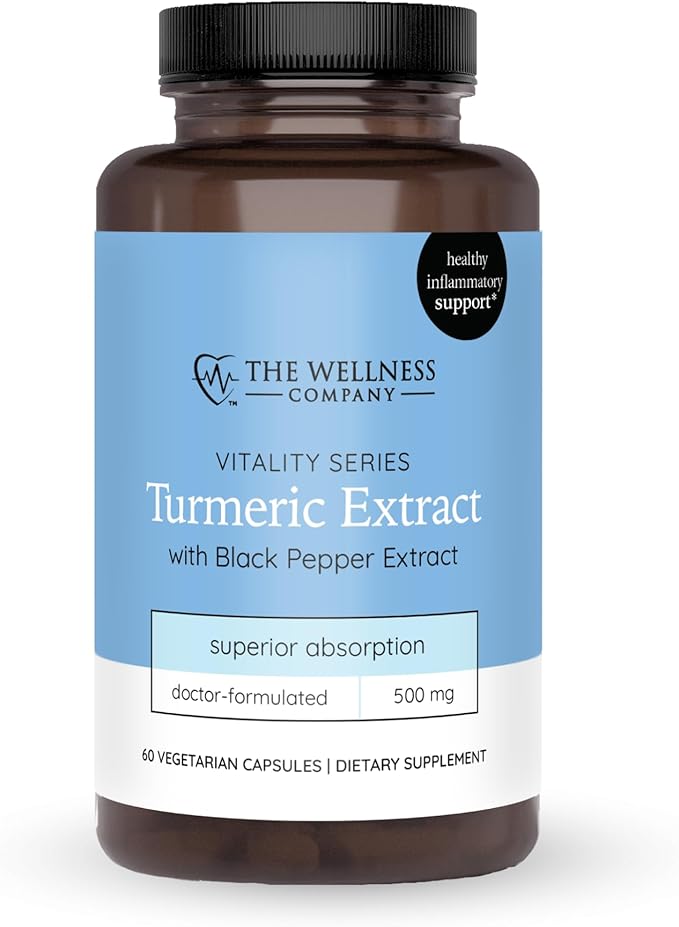 Turmeric Extract – Healthy Inflammatory Response - Potent Curcumin Plus 95% Piperine | 60ct (2 Month Supply)