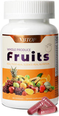 Fruit- Nutritional Supplement, 90 Vegetarian Capsules | A Blend of 20 Natural Whole Fruits. All-Natural, Fresh superfoods—Rich in Vitamins and Minerals—to Boost Energy Levels.