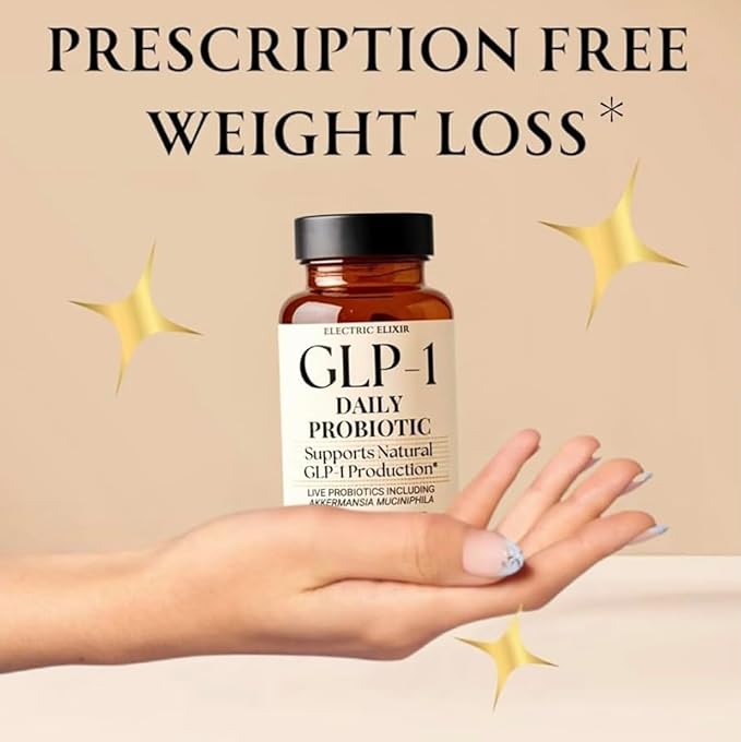 GLP-1 Weight Loss Supplement with Akkermansia - Reduce Hunger & Cravings, Support Fat Loss & Metabolism, Boost Natural GLP1 Production, Appetite Suppressant for Men & Women (60 Capsules)