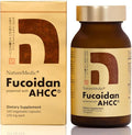 Fucoidan Powered with AHCC® Brown Seaweed Immunity Supplement with High Purity Organic Mekabu Mozuku Agaricus 1 Bottle - 160 Vegetable Capsules Made in Japan