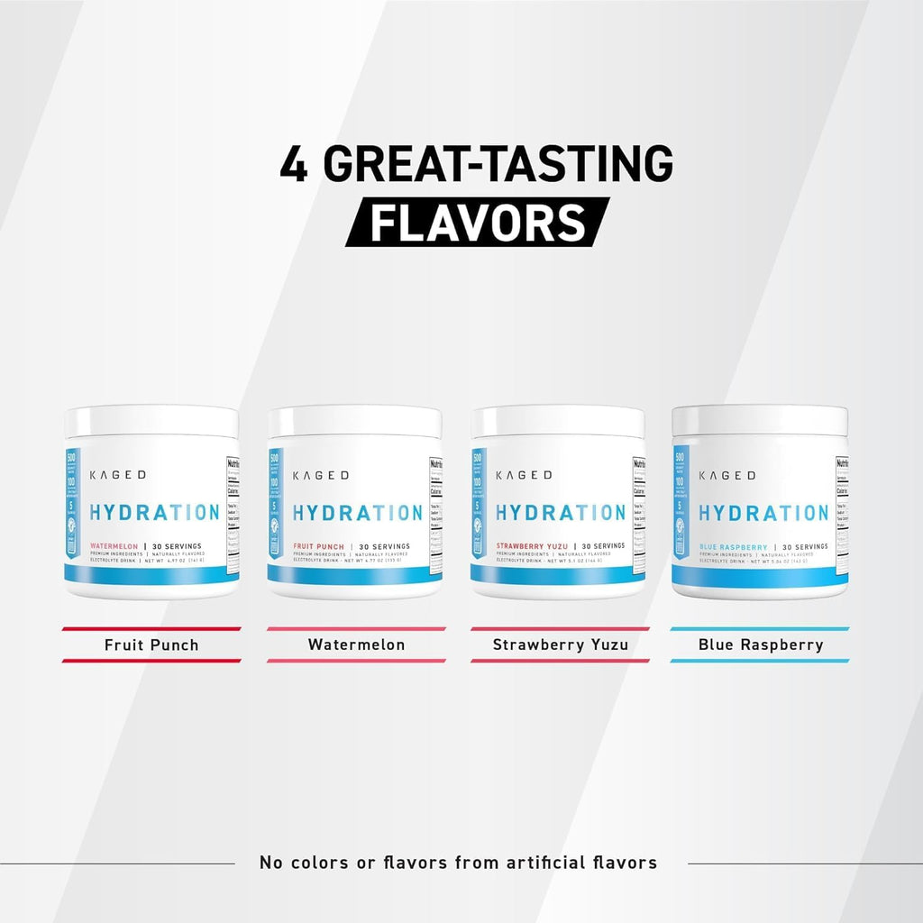 Kaged Electrolyte Hydration Powder | Hydracharge Pina Colada | Sports Drink for Men and Women | Pre, Post, Intra Workout Supplement | 30 Servings