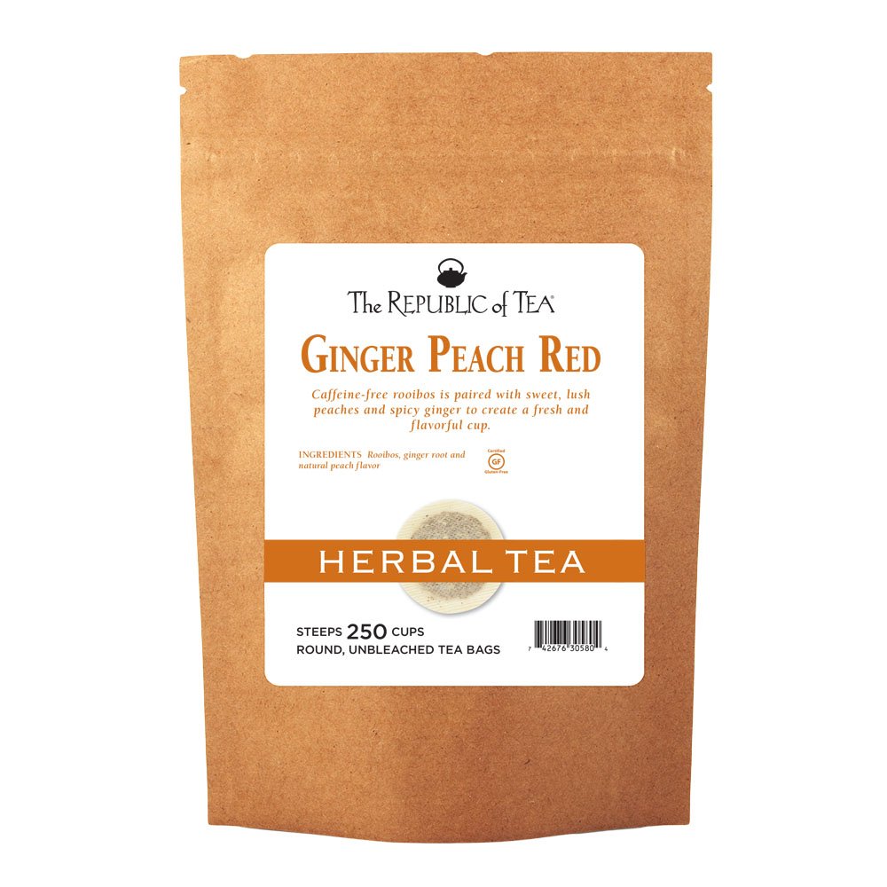 The Republic of Tea Ginger Peach Red Tea, 250 Tea Bags