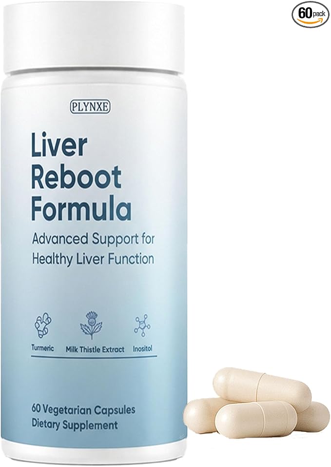 Liver Cleanse Detox & Repair Capsules, Liver Supplement Formula with Milk Thistle Extract, Turmeric, Inositol, Liver Detox Capsule, Liver Health 60 Vegetarian Capsules