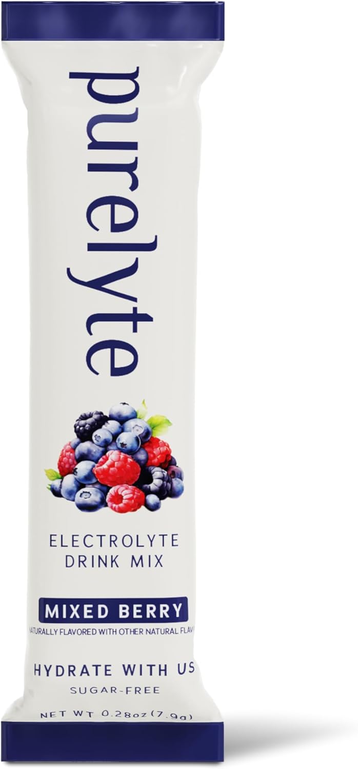 Electrolyte Drink Mix – Sugar-Free Hydration Powder Packets – Clean Electrolytes with Trace Minerals – Keto, Vegan, Gluten-Free – No Artificial Sweeteners – 12 Sticks – Mixed Berry